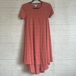 LulaRoe High Low Short Sleeve Dress | SIZE XXS